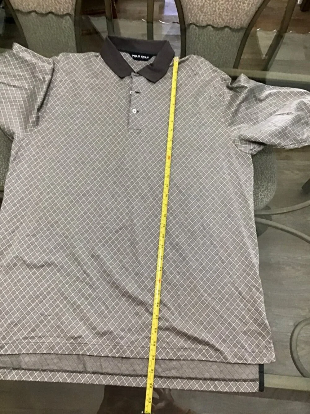POLO GOLF BY RALPH LAUREN MENS GREY SHORT SLEEVE COTTON POLO SHIRT SIZE X-LARGE